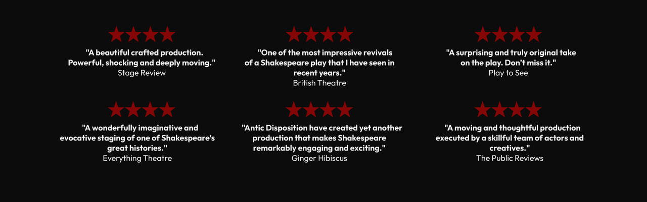4 Stars Press Reviews  for Henri V